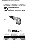 Bosch Power Tools 1651B Cordless Saw User Manual