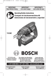 Bosch Power Tools 11536C Power Hammer User Manual