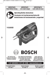 Bosch Power Tools 11321EVS Power Hammer User Manual