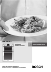 Bosch Appliances HBN 43M 550 A Oven User Manual