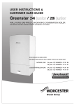Bosch Appliances 24i junior Boiler User Manual