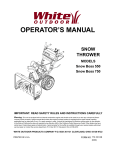 Bolens 550 Snow Blower User Manual