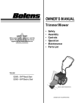Bolens 52068 - 5HP Trimmer User Manual