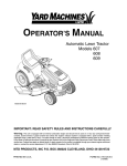 Bolens 420 Tiller User Manual