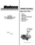 Bolens 12229 Tiller User Manual