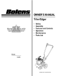 Bolens 12228 Tiller User Manual
