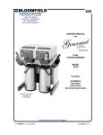 Bloomfield 8792 Coffeemaker User Manual