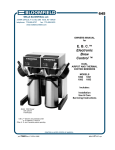 Bloomfield 1093 Coffeemaker User Manual