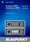 Blaupunkt 7 644 250 310 Car Stereo System User Manual