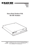Black Box MD3317 Modem User Manual