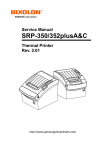 BIXOLON 352plusA Printer User Manual