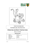 Billy Goat SC120H Brush Cutter User Manual