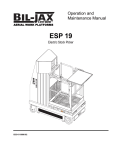 Bil-Jax ESP 19 Personal Lift User Manual