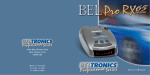 Beltronics PRO RX65 Radar Detector User Manual