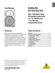 Behringer B215XL Speaker User Manual