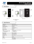 BEA MS-08 Switch User Manual