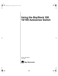 Bay Technical Associates 350 Switch User Manual