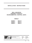 Bard W3LV1 Thermostat User Manual