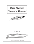Baja Marine 23 Boat User Manual