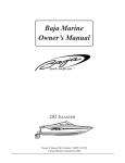 Baja Marine 202 Islander Boat User Manual