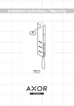 Axor 10920001 Plumbing Product User Manual