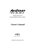 Avital 4000 Remote Starter User Manual