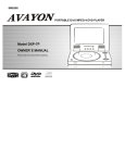 Avayon DXP-7P DVD Player User Manual
