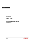 Avaya C460 Switch User Manual