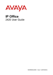 Avaya 2420 Telephone User Manual