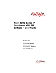 Avaya 1200 Telephone User Manual