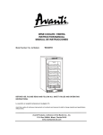 Avanti WC3201D Beverage Dispenser User Manual