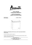 Avanti CF524CG Freezer User Manual