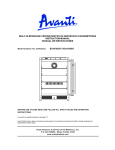 Avanti BCA5102SS Card Game User Manual