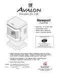 Avalon Stoves Avanti PS Stove User Manual