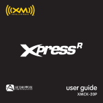 Audiovox XMCK-20P Satellite Radio User Manual