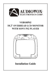 Audiovox VOD10PS2 Computer Monitor User Manual