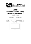 Audiovox VE920 TV DVD Combo User Manual