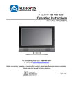 Audiovox FPE2706DV TV DVD Combo User Manual