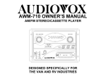 Audiovox AWM-710 Stereo System User Manual