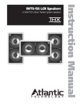 Atlantic Technology IWTS-155 Speaker User Manual