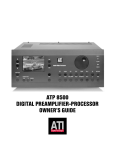 ATI Technologies ATP 8500 Stereo Amplifier User Manual