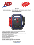 ATD Tools ATD 59-33 Baby Jumper User Manual