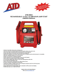ATD Tools ATD-5922 Baby Jumper User Manual