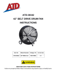 ATD Tools ATD-30342 Fan User Manual