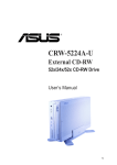 Asus CRW-5224A-U Network Card User Manual