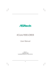 ASRock ASRock 4Core1600-D800 motherboard Computer Hardware User Manual