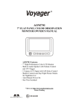 ASA Electronics AOM701 Flat Panel Television User Manual