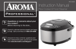 Aroma ARC-620SB Rice Cooker User Manual