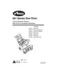 Ariens 921013 Snow Blower User Manual