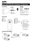 APC RS 550 Power Supply User Manual